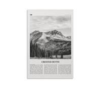 LINTEZHG Póster en blanco y negro con cresta a tope pintura decorativa lienzo arte de pared sala de estar póster dormitorio pintura, arte de pared impresión de imagen moderna decoración de habitación