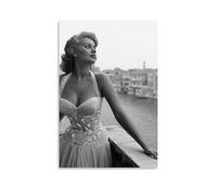 LINTEZHG Sophia Loren Actor Póster Pintura Decorativa Lienzo Arte de Pared Salón Póster Dormitorio Pintura, Arte de Pared Impresión de Imagen Moderna Decoración de Habitación Familiar 24 x 36 Pulgadas