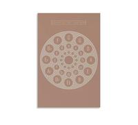 LINTEZHG The Circle of Fifths Brown Poster Pintura Decorativa Lienzo Arte de Pared Salón Póster Dormitorio Pintura, Arte de Pared Impresión de Imagen Moderna Decoración de Habitación Familiar 30 x 45