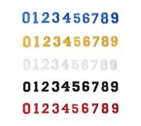 LINTRA 50 Piezas Parche Ropa Termoadhesivo, Bordado Parches para Ropa, Números 0-9 Parches Termoadhesivos, 5 Colores Parches Mochila, para Ropa, Bolsos, Decoración DIY