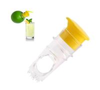 LINTRA Exprimidor de limones manual, exprimidor de limones pequeño, compacto y portátil, exprimidor manual de cítricos, fácil de usar, adecuado para exprimir limones, naranjas y pomelos