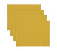 Linum 4 Manteles individuales Uni 35x46 cm Amarillo mostaza