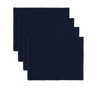 Linum 4 Manteles individuales Uni 35x46 cm Azul marino oscuro