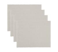Linum 4 Manteles individuales Uni 35x46 cm Gris claro