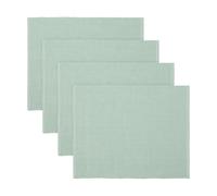 Linum 4 Manteles individuales Uni 35x46 cm Verdemente claro
