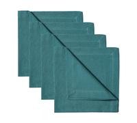 Linum 4 Servilletas Robert Gris oscuro-turquesa