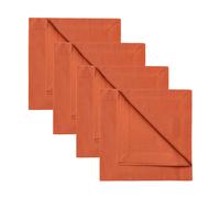 Linum 4 Servilletas Robert naranja rojizo