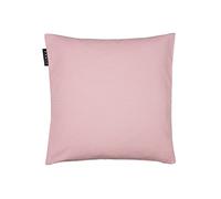 LINUM Annabell Funda de cojín Elegante para Manta de Almohada Lavable a máquina, algodón, Rosa grisáceo, 40 x 40 cm