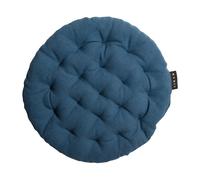 Linum Cojín de silla Pepper Ø37 cm azul índigo