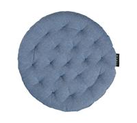 Linum Cojín de silla Pepper Ø37 cm Azul mar profundo