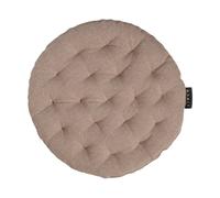 Linum Cojín de silla Pepper Ø37 cm Marrón topo oscuro