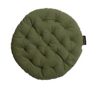 Linum Cojín de silla Pepper Ø37 cm verde oliva oscuro