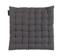 Linum Cojín para silla Pepper 40x40 cm gris granito