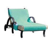 Linum Home Textiles Funda para chaise longue de tamaρo estαndar con bolsillos laterales, color aguamarina