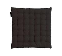 LINUM Pepper - Cojín de Asiento (algodón, 40 x 40 x 3 cm), Color Negro