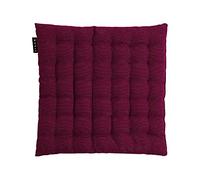 Linum Cojín para silla Pepper 40x40 cm Rojo burdeos