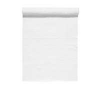 LINUM Uni Camino de Mesa 45x150 cm, 100% Algodón, Lavable en la Lavadora, Blanco