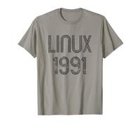 Linux 1991 - Diseño Genial para Geeks Que aman el Software Libre Camiseta