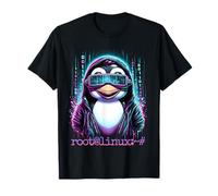 Linux Penguin Hacker Maestro De Seguridad De Red Camiseta