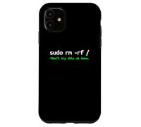 Linux Sudo RM RF Programador, Ingeniero, Código Abierto Divertido Carcasa para iPhone 11