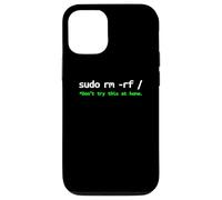 Linux Sudo RM RF Programador, Ingeniero, Código Abierto Divertido Carcasa para iPhone 12/12 Pro