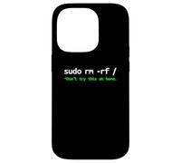 Linux Sudo RM RF Programador, Ingeniero, Código Abierto Divertido Carcasa para iPhone 14 Pro