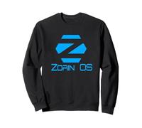Linux Zorin OS tee con Eslogan Azul y Logo Open Source Os Sudadera