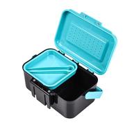 Linvimia Caja de Almacenamiento Impermeable con ergonómico, Soporte para cebos livianos para Mantener los cebos organizados Mientras se Pesca, Caja de lombrices vivas