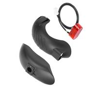 Linvimia Universal Guardabarros delantero/trasero con luz trasera Scooter eléctrico Guardabarros delantero/trasero de repuesto Guardabarros ensanchado Guardabarros