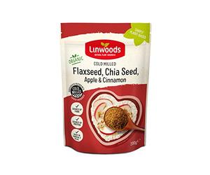 Linwoods Semilla de lino molida Chia Manzana y Canela, 200 g