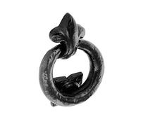 Linx Puerta Anillo del golpeador, de 120 mm x 90 mm, Negro antiguo, envase de 1