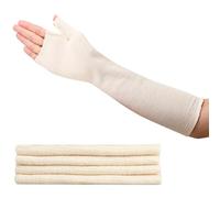 LINXIU 4 unidades de férula para pulgar para muñeca, 10 cm x 33,9 cm, cómodos calcetines de brazo, vendaje elástico tubular