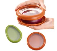 LINXIU Frutas y hortalizas ahorradores de aguacate Keeper Cebolla Contenedor de almacenamiento reutilizable Nevera Caja de almacenamiento de alimentos 2 unidades