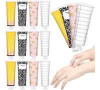 Linyuthia 12 piezas de regalo de agradecimiento para el día del profesor, crema de manos a granel, regalos de agradecimiento para profesores, libro de composición, lápiz, lazo, cuaderno, lociones de