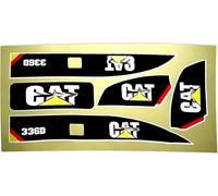 Linzhen Juego de calcomanías para excavadora RC Amewi 1:14 para Huina 580 1580 TR-211m 23
