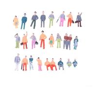 Lioaeust 100 minifiguras para escenas a juego en mesas de arena, disponibles en escalas 1 50/1 75/1 100 para uso creativo (1:75)