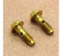 Lioaeust 2 tornillos de pinza de bicicleta, accesorios de repuesto para pernos de bicicleta de aleación de titanio MAGURA para banjo (dorado), 1118683973