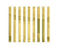 Lioaeust Calcomanía de espejo, 10 piezas de tiras largas de acrílico espejo mosaico adhesivo de pared efecto reflectante pegatinas de espejo de pared sala de estar dormitorio sofá fondo pared