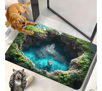 Liocwocne 2026 New Optical Illusion Rug, 3D Rugs Illusion, Rug That Looks Like A Hole for Indoor and Outdoor Entrance, Startled Cats and Dogs, They Backed Away(H,40 * 60cm)