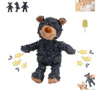 Liocwocne Unbreakable Bear Dog Toy, 2025 New unbreak Bear Dog Toy, for Aggressive Chewers Indestructible Stuffed Plush Squeaky Toys(Denim Blue)