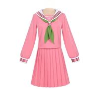 LIOEUE Traje Completo De Cosplay Shimizu Hinako | Uniforme Sailor Rosa De Anime | Para Mujeres Y Adolescentes (Rosado,XL)