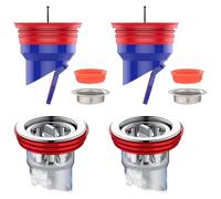 lioewhu 4 Piezas Tapon Olores Desague, Desodorante Anti -Insecto Filtro Desague Ducha, Desague Antiolores, Válvula Antiolores Ducha, Impermeable, Antirretorno, para Baño, Balcón, Cocina