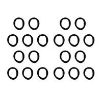Lioggyet 20 Pcs Negro Banda Pelo Lazo Ponytail Soporte