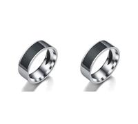 Lioggyet 2X Anillo con Chip Inteligente NFC Etiqueta para TeléFono MóVil Anillo Inteligente Nueva TecnologíA NFC Anillo Inteligente PortáTil B
