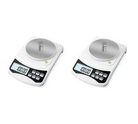 Lioggyet 2X BáScula de Laboratorio Digital, Escala de Gramos 1000G 0.01GAprecisióN, BáScula ElectróNica MultifuncióN de Alta PrecisióN con Peso de 100G