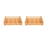 Lioggyet 2X Juego de Vasos de Chupito, Bandeja para Vasos de Chupito con 12 Agujeros, Organizador para Servir Tequila, Whisky, Fiestas, Clubes y Bares