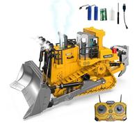 LioMaxi Escala1:16 11Canales Bulldozer teledirigido completamente funcional RC oruga con luz y efectos de sonido y spray; Niños 4 y 12 años Masculino Juguetes Regalo Pascua
