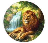 Lion 1000 Piece Jigsaw Puzzle For Adults Educational Games Stress Relief Puzzle Cultivate The Spirit of Teamwork for Men, Women, Elders, Seniors 1000pcs (67.5x67.5cm)
