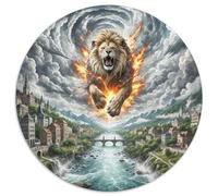 Lion 1000 Piece Jigsaw Puzzle For Adults Educational Games Stress Relief Puzzle Exercise The Memory of The Brain for Men, Women, Elders, Seniors 1000pcs (67.5x67.5cm)