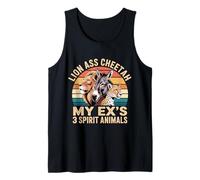 Lion Ass Cheetah My Ex's 3 Spirit Animals Divorcio - Camiseta sin Mangas